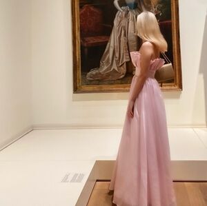 Antonio Melani Esperanza Strapless Dress In Bubblegum